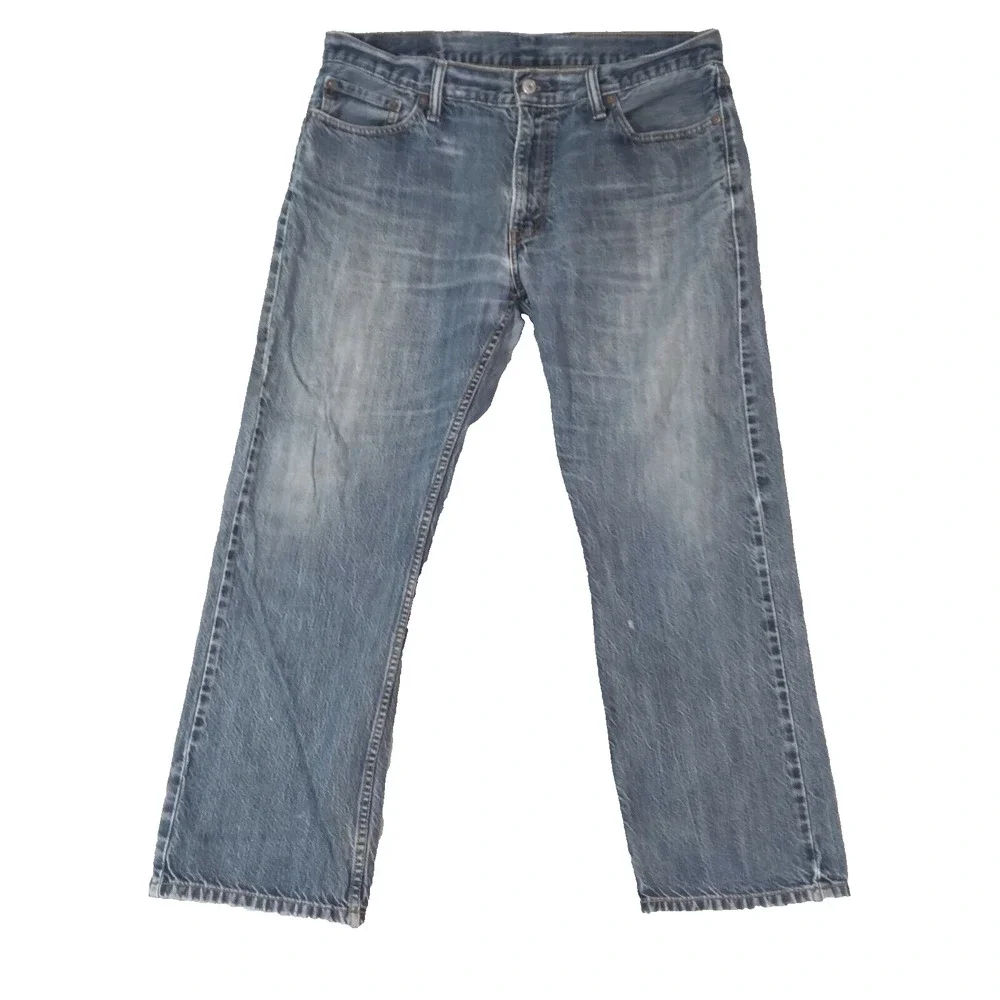 Levi's 514 jeans mens 36‎ x 30 blue denim pants regular slim straight